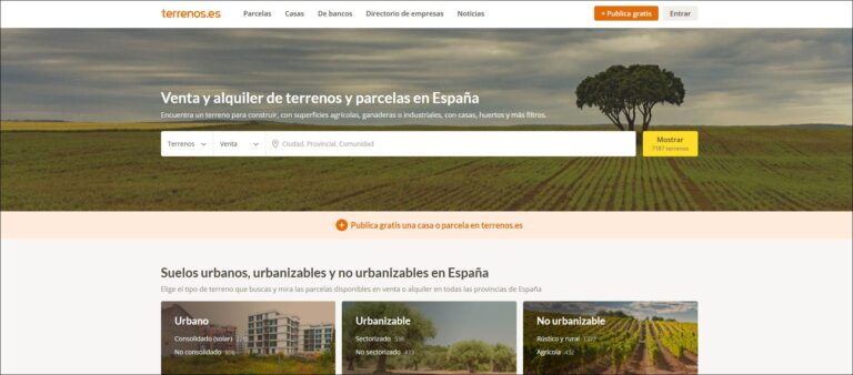 Terrenos.es nuevo portal inmobiliario